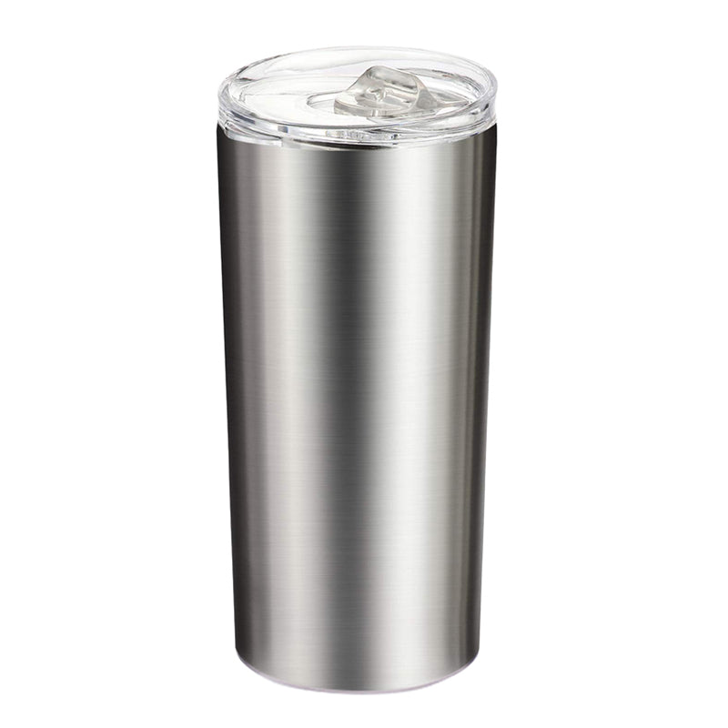 Mainstays 16oz Stainless Steel Double Wall Insulated Silver Tumbler 