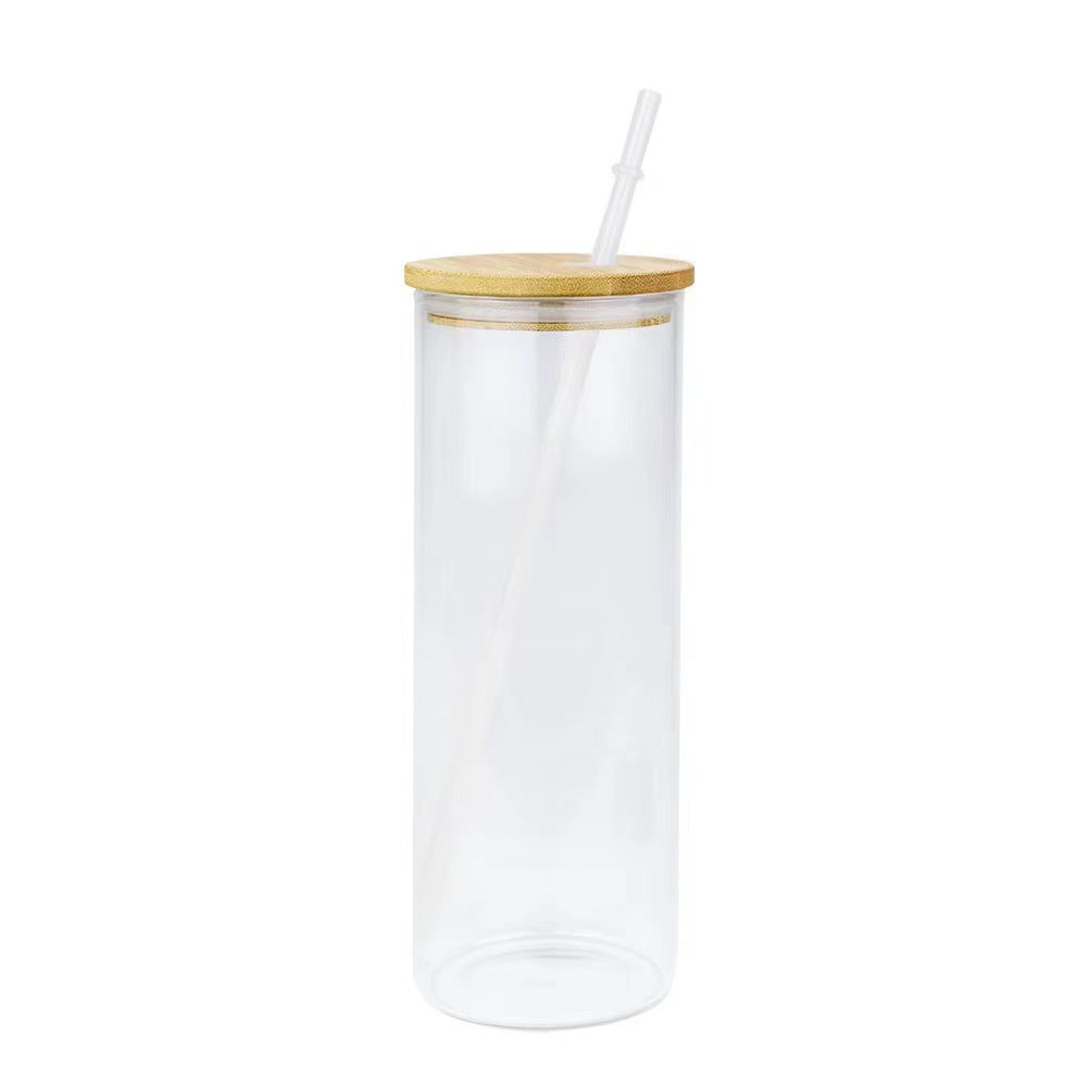Glass Tumbler with Bamboo Straw – INI Sips