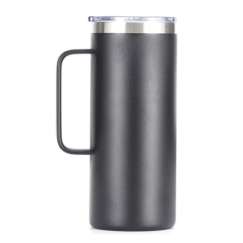 30 Oz Insulated Tumbler with Handle, Stainless Steel Travel Coffee Mug with  Lid