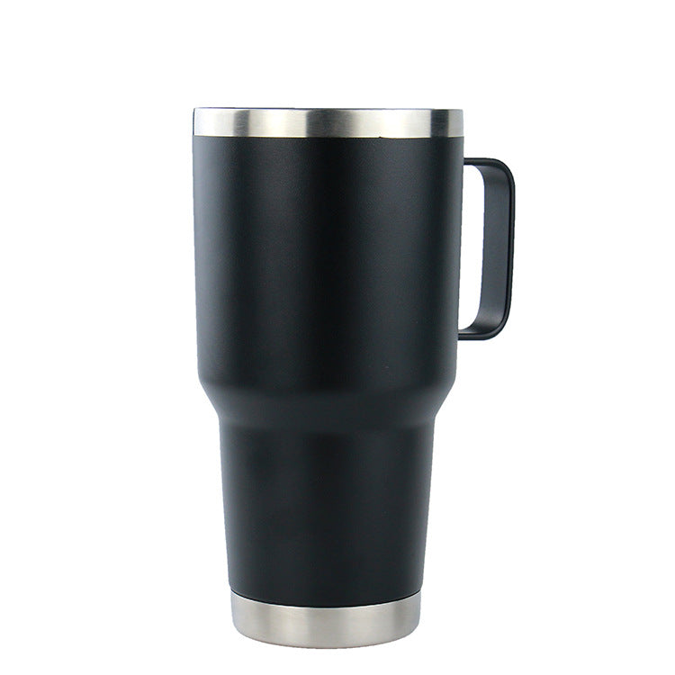 30 Oz Tumbler w/Handle Stainless Steel Travel Insulated Coffee Mug wit 