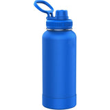 32oz Insulated Water Bottle with Straw Lid Matching Color Cap and Rubber Boot
