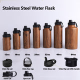 32 oz Stainless Steel Double Wall Vacuum Insulated Wide Mouth Bottle with Leakproof Lid