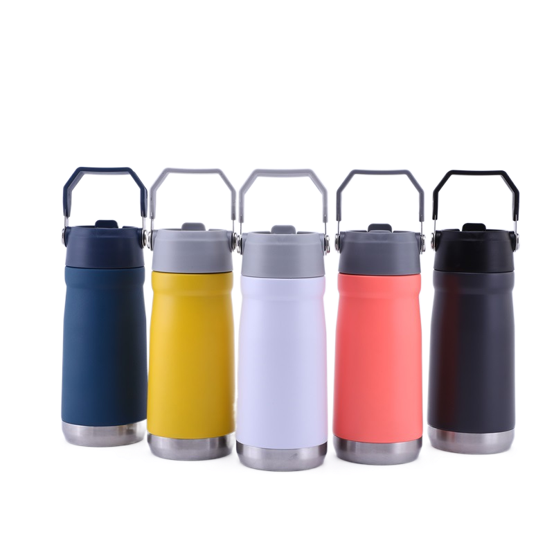 The IceFlow Flip Straw Water Bottle 17 oz