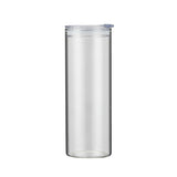 18oz Skinny Sublimation Tumbler Frosted Transparent Glasses Cups Tumbler With Bamboo Lid
