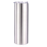 30oz Straight Skinny Stainless Steel Tumbler & Plasitc Straw