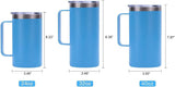 24 OZ Travel Mug Coffee Cup Stainless Steel Coffee Mug With Handle
