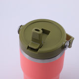 20oz Double Wall Vacuum Insulated Stainless Steel Tumbler Mug Car Mug With Handle and Straw