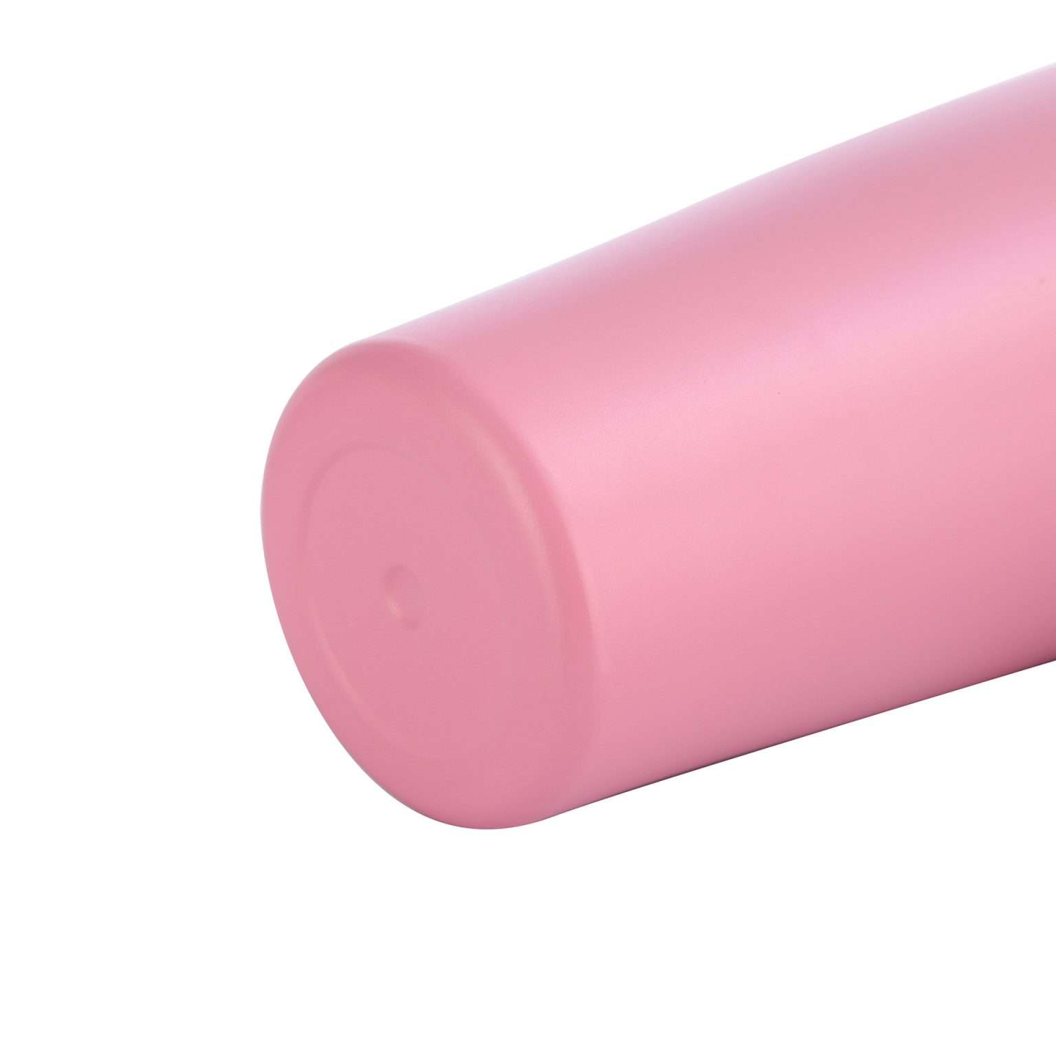 Close view of the pink travel taza base and lower body.