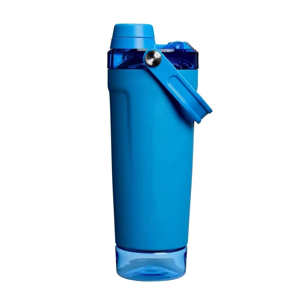 500ml vacuum flask with clear storage base in blue