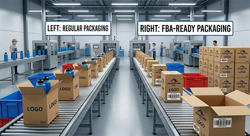 difference between standard packaging and Amazon FBA compliant packaging
