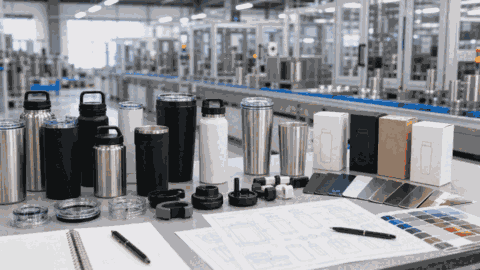 Zero-tooling ODM tumbler line planning with lids finishes and packaging